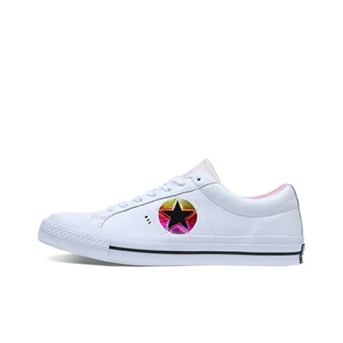Конверс ONE STAR Китайский Новый Год Устойчивый к износу Противоскользящий Низкий Топ Скейтборд Кроссовки Унисекс Белый