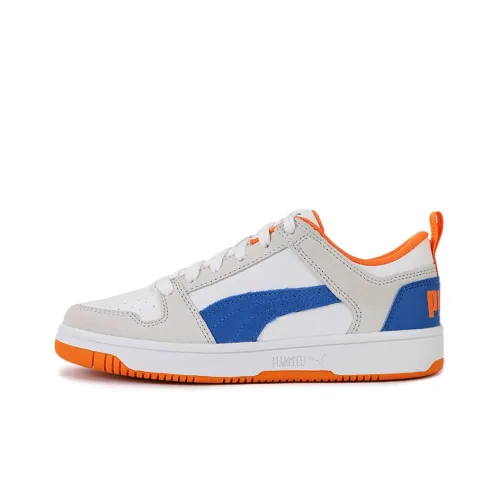 PUMA Rebound Layup Lo SD Low Топ Скейтборд Кроссовки Унисекс Белый Синий Оранжевый