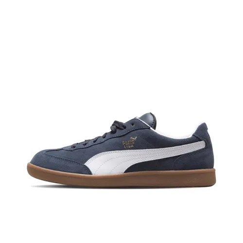 PUMA Liga Suede Low Top Скейтборд Кроссовки Унисекс Синий Белый