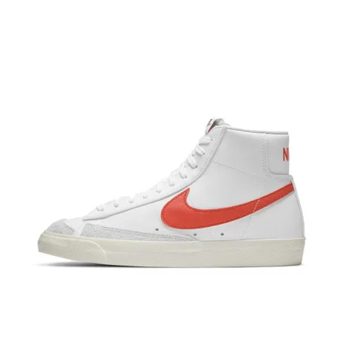 Nike Blazer 77 Vintage Coating Slip-on Skateboard Shoes Men's White Orange