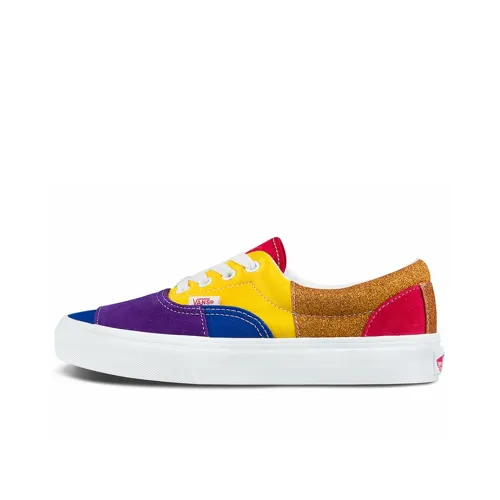 Vans Era Rainbow Collection Низкие Скейтборд Кроссовки Унисекс Фиолетовый Желтый