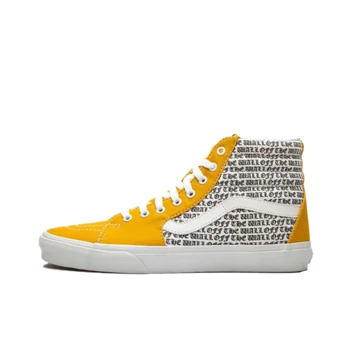 Vans SK8 High Кроссовки для скейтбординга Унисекс Желтый Белый Черный