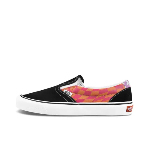 Vans Slip On Series Low Топ Скейтборд Кроссовки Унисекс Черный Многоцветный