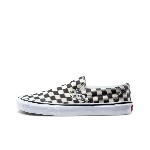 Vans Slip On Low Top Скейтборд Кроссовки Унисекс Черный Белый Градиент