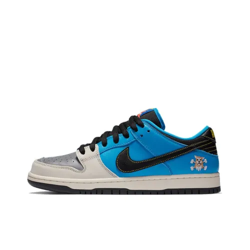 Instant Skateboards x Nike Dunk SB Low Топ Скейтборд Кроссовки Унисекс Белый Синий