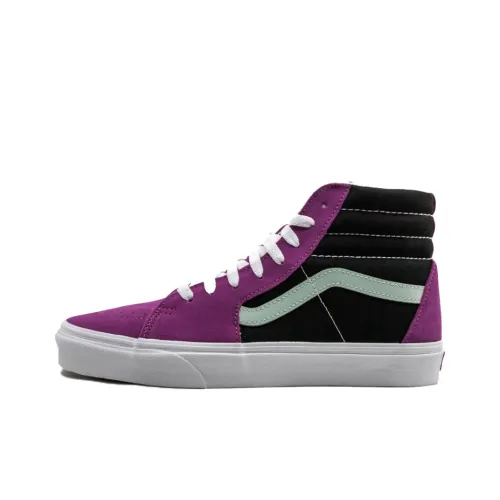 VANS SK8 High Топ Скейтборд Кроссовки Унисекс Фиолетовый Черный