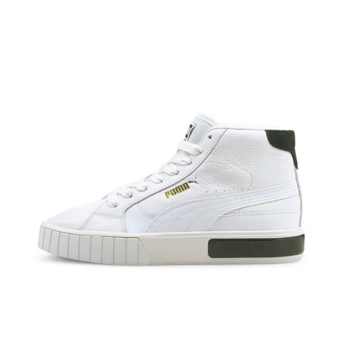 PUMA Cali Star MID Топ Кроссовки для скейтбординга Женские Белые Черные