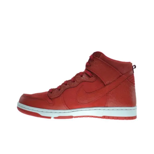 Nike Dunk High Топ Скейтборд Кроссовки Мужские Красные