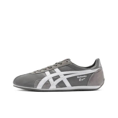 Onitsuka Tiger Runspark Slip-Resistant Низкие Кроссовки для Скейтбординга Унисекс Серые