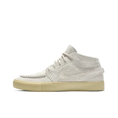 Nike SB Stefan Janoski MID Crafted Non Slip Легкий MID Топ Скейтборд Кроссовки Мужские Белые