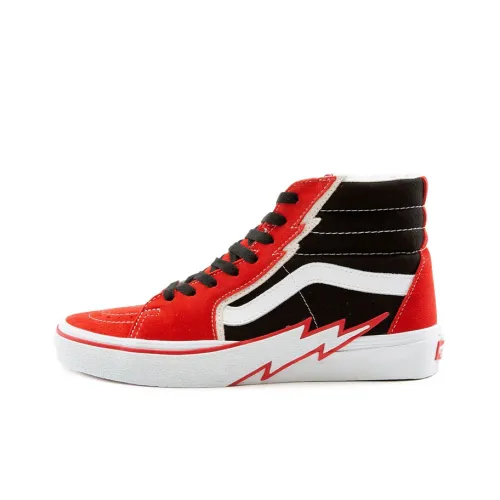 Vans SK8 High Кроссовки для скейтбординга Унисекс Черные Красные