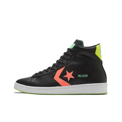 Конверс Cons Pro Leather Hi Vis Противоскользящий Амортизация Устойчивый к истиранию Высокий Топ