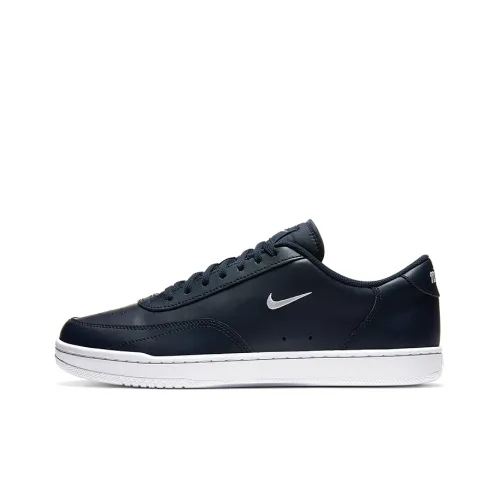 Nike Court Vintage Slip Resistant Abrasion Resistant Low Top Скейтборд Кроссовки Унисекс Темно-синий
