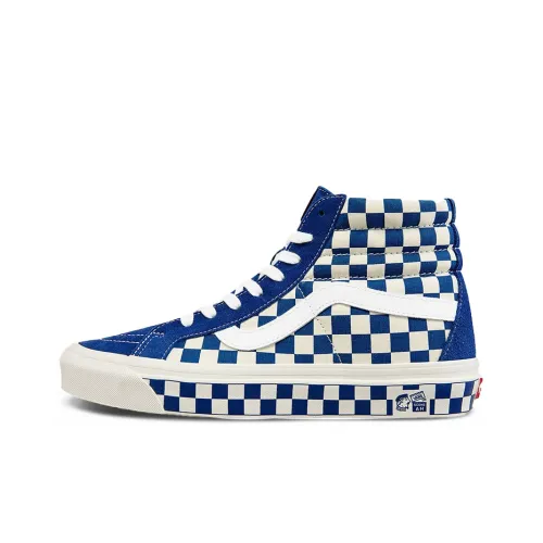 VANS Style 38 High Топ Скейтборд Кроссовки Унисекс Синий Белый