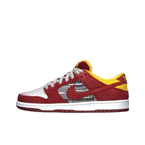 Nike Dunk SB Rukus Crawfish Low Топ Скейтборд Кроссовки Мужские Красные
