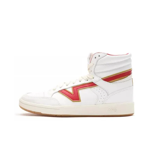 Vans Serio Collection Lowland Hi Comfycush High Топ Скейтборд Кроссовки Унисекс Белый Красный