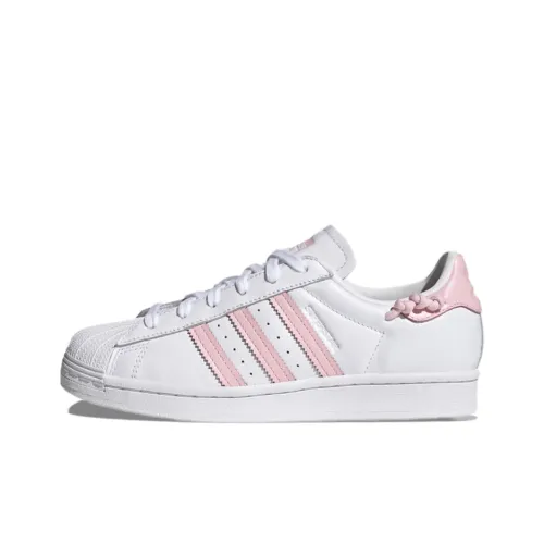 Adidas Originals Superstar Series Low Топ Скейтборд Кроссовки Женские Розовые Белые