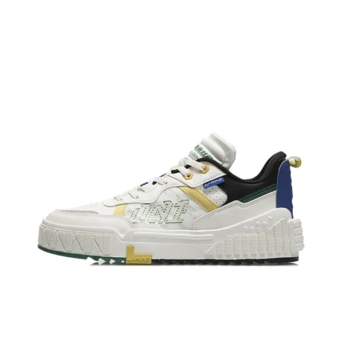 LINING 001 UNBLOCK Термический Водонепроницаемый Покрытие Низкий Топ Скейтборд Кроссовки Мужские Белый Черный