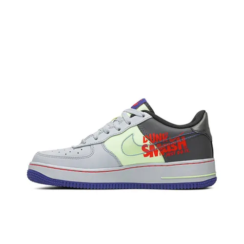 Nike Air FORCE 1 Low Топ Скейтборд Кроссовки Женские Серый Синий