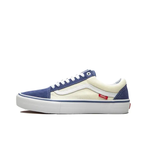Vans OLD SKOOL PRO Low Топ Скейтборд Кроссовки Унисекс Синий Белый