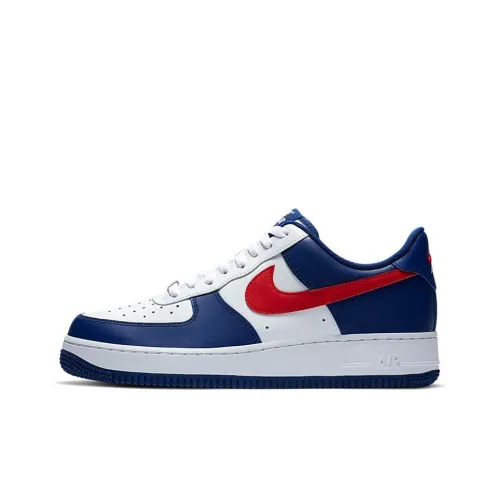 Nike Air FORCE 1 INDEPENDENCE Day Low Топ Скейтборд Кроссовки Мужские Белый Синий Красный