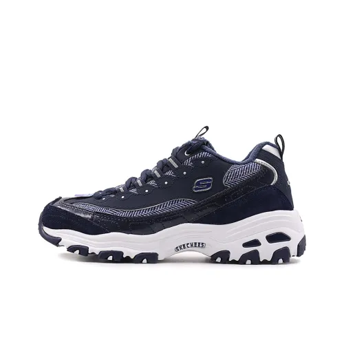 Skechers D'LITES 1,0 1,0 Low Топ Скейтборд Кроссовки Женские Морской Синий