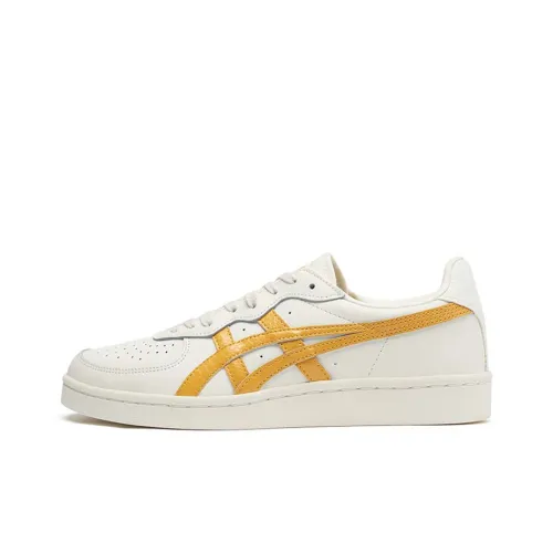 Onitsuka Tiger GSM Устойчивые к истиранию Баланс Низкие Кроссовки для скейтбординга Унисекс Бежево-желтые
