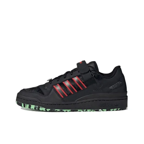 Adidas Originals FORUM Low Monster Pack Аbrasion Resistant Low Top Скейтборд Кроссовки Unisex Черный