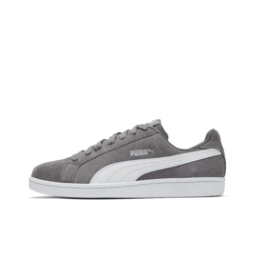 PUMA Smash Slip-Resistant Abrasion-Resistant Lightweight Breathable Скейтборд Кроссовки Low-Top Унисекс Серый