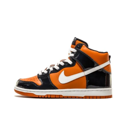 Nike Dunk MESA Оранжевый Нескользящий Легкий Высокий Топ Скейтборд Кроссовки Мужские Черный и Оранжевый