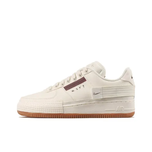Nike Air FORCE 1 Тип Low Топ Скейтборд Кроссовки Унисекс Экрю