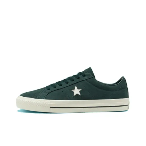 Конверс One Star Pro O Slip-Resistant Abrasion-Resistant Low-Top Скейтборд Кроссовки Unisex Зеленый Белый