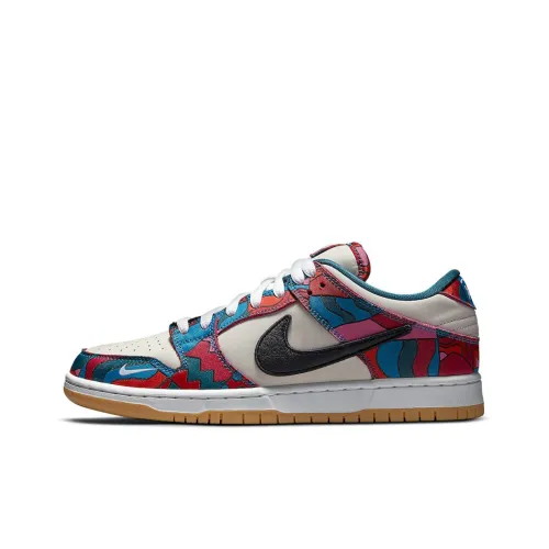 Nike Dunk SB Pro QS 'Абстрактный Art' Низкие Скейтборд Кроссовки Unisex Белый Синий Красный