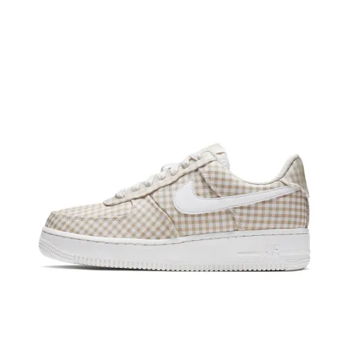 Nike Air FORCE 1 07 QS Low Топ Кроссовки для скейтбординга Женские Белый Коричневый