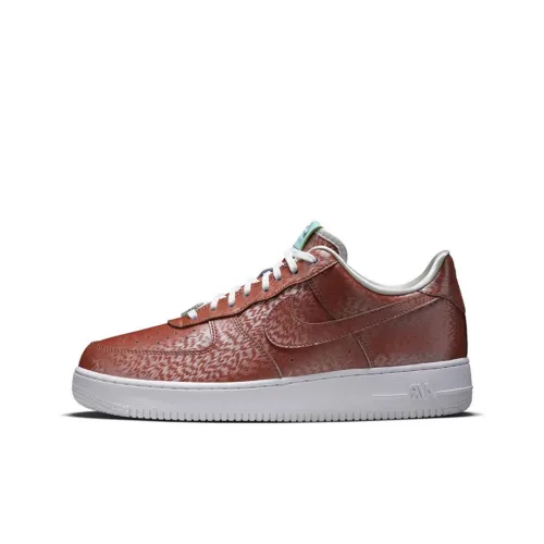 Nike Air Force 1 LADY LIBERTY Покрытие Низкие Кроссовки для скейтбординга Мужские Красно-коричневые