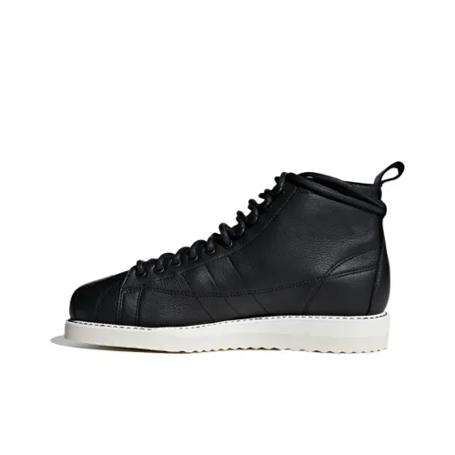 Adidas Originals Superstar Boot MID Топ Кроссовки для скейтбординга Женские Черный Белый