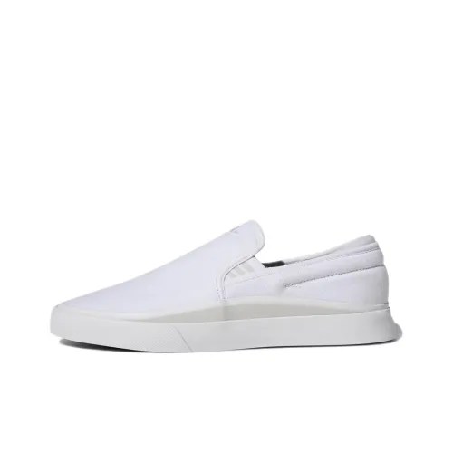 Adidas Originals SABALO Slip-On Легкие и Дышащие Низкие Кроссовки для Скейтбординга Унисекс Белые