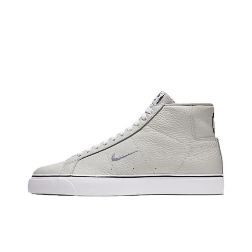 Nike SB Blazer Нелипкий Легкий MID Топ Скейтборд Кроссовки Мужские Белые