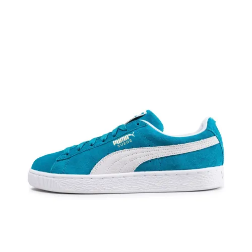 PUMA Suede Series Классические Низкие Кроссовки для Скейтбординга Унисекс Озерный Синий
