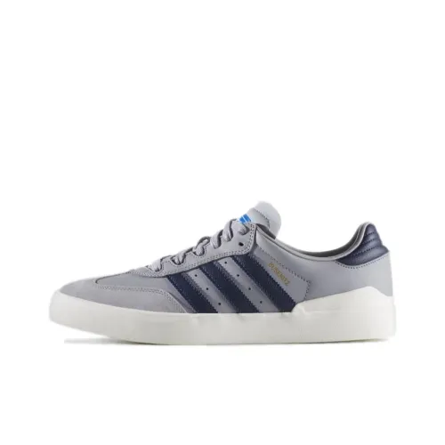 Adidas Originals Busenitz Slip-Resistant Abrasion-Resistant Low-Top Skateboard Shoes Men's Gray Blue Adidas Originals Busenitz Slip-Resistant Abrasion-Resistant Низкие Кеды для Скейтбординга Мужские Серый Синий