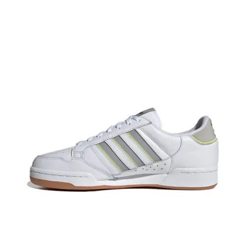 Adidas Originals Continental 80 Stripes Износостойкий и Легкий Низкий Топ Скейтборд Кроссовки Мужские Серебристо-Серый