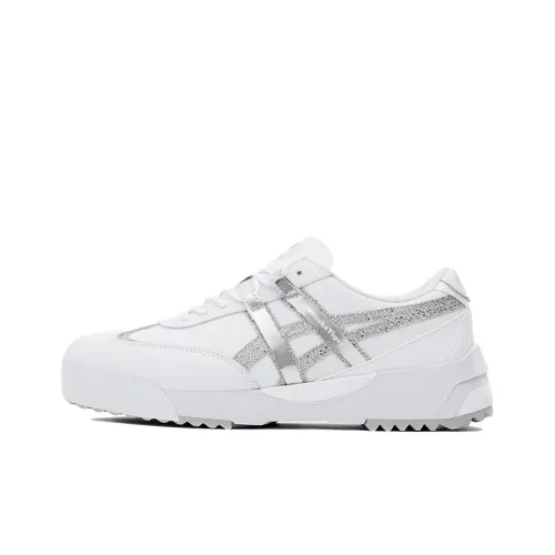 Onitsuka Tiger Delegation EX Slip-Resistant Shock Absorbers Low Top Скейтборд Кроссовки Unisex Белый Серый
