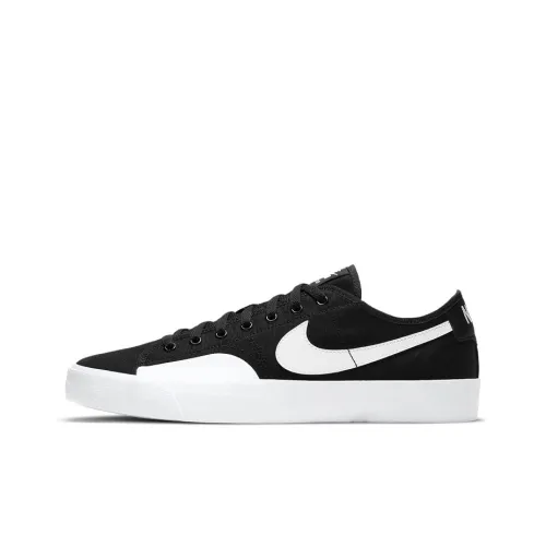 Nike Blazer SB Court Low Скейтборд Кроссовки Unisex Черный Белый
