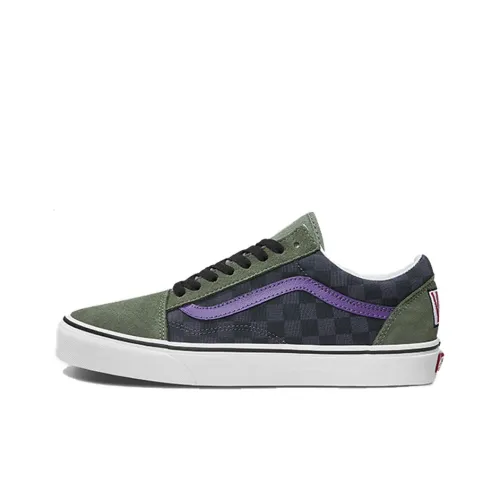 Vans Old Skool Collection Легкие Низкие Кроссовки для Скейтбординга Унисекс Зеленые