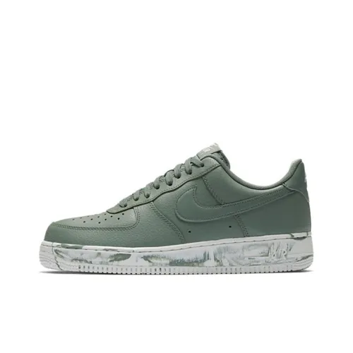 Nike Air FORCE 1 07 LV8 LTHR Кожа Глина Зеленый Non Slip Легкий Низкий Топ Скейтбординг Кроссовки Мужские Армейский зеленый