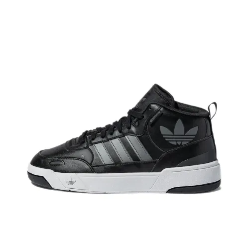 Adidas Originals Post Up Slip Resistant Abrasion Resistant MID Топ Скейтборд Кроссовки Унисекс Черный Белый