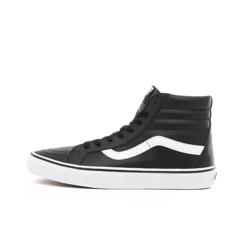 Vans SK8 Классический Tumble Reissue Высокие Кроссовки для скейтбординга Унисекс Черный Белый