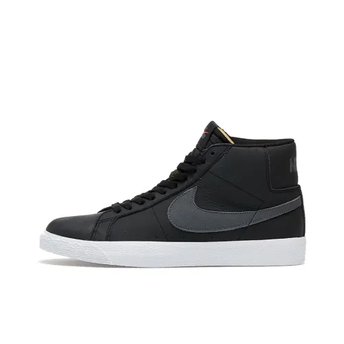Nike Blazer SB ZOOM Iso Противоскользящий Амортизация Устойчивый к истиранию MID Топ Скейтбординг Кроссовки Мужские