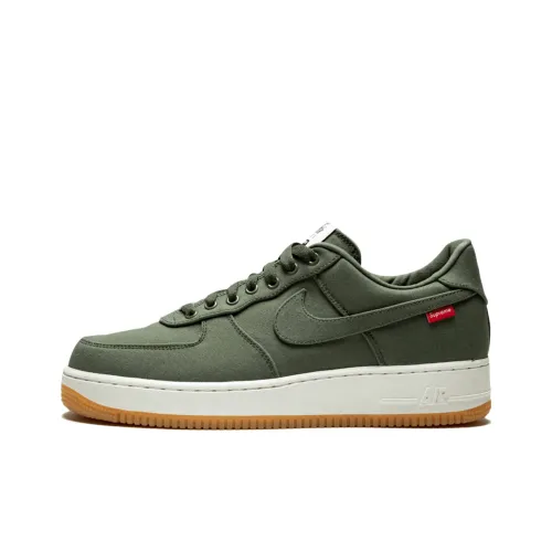 Supreme x Nike Air Force 1 Low Скейтборд Кроссовки Мужские Хаки Зеленый