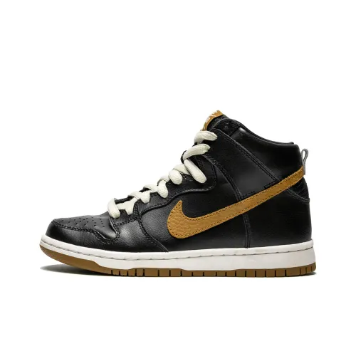 Nike Dunk SB Guiness Покрытие Slip Resistant Ударостойкость Высокий Топ Скейтбординг Кроссовки Унисекс Черный Коричневый